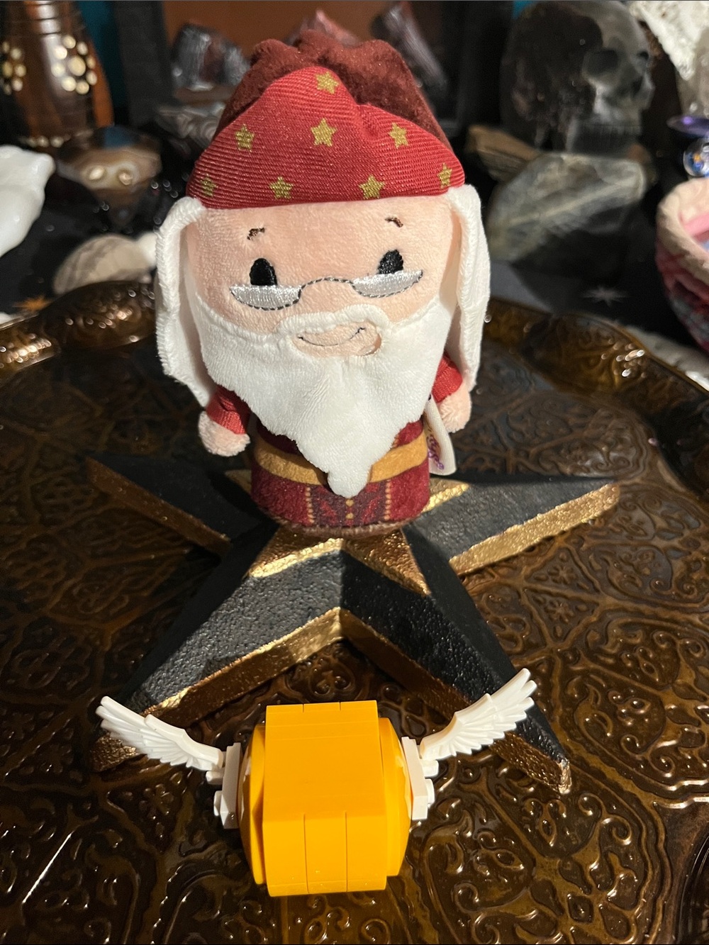 Dumbledore and a golden snitch